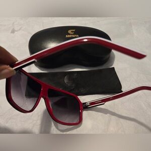 Carrera Red Sunglasses with Black Case